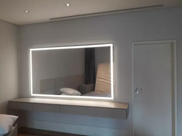 Instalação de espelho com led Curitiba